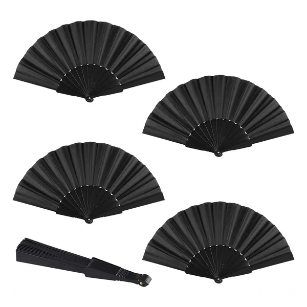 Custom plastic folding fan 23 cm, 12 solid colours — design 2